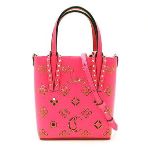 Christian Louboutin Kabata Shoulder Bag Leather Pink